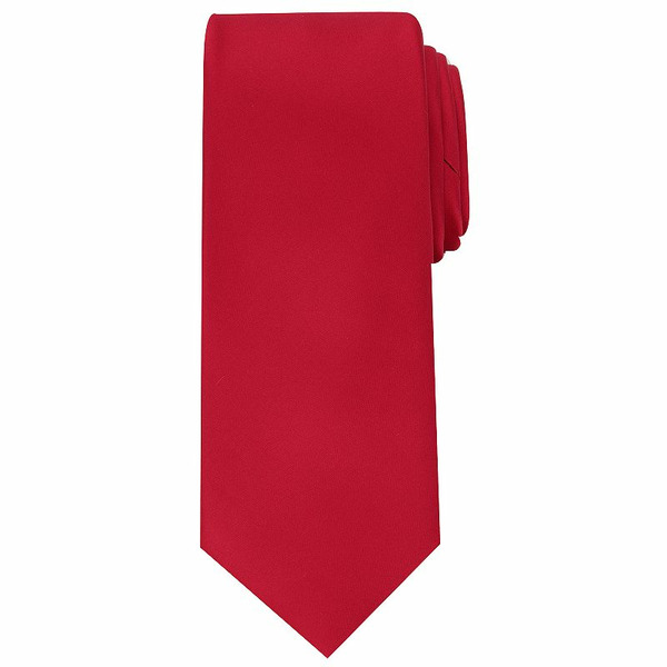 Bespoke Apothecary Men's Skinny Tie - Red Sateen