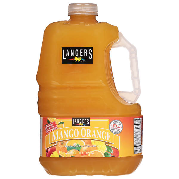 Langers Juice Cocktail, from Concentrate, Mango Orange