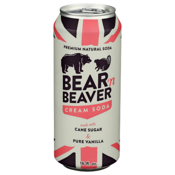Bear N Beaver Soda Cream Soda Premium Natural Soda Same-Day