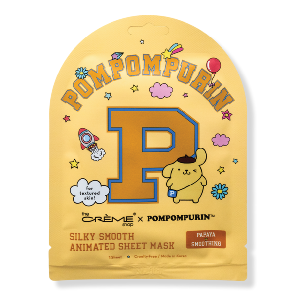 The Crème Shop Pompompurin Silky Smooth Animated Sheet Mask