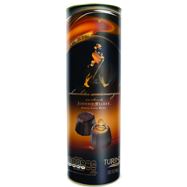 Turin Johnnie Walker Whisky Chocolate Tube Same-Day Delivery