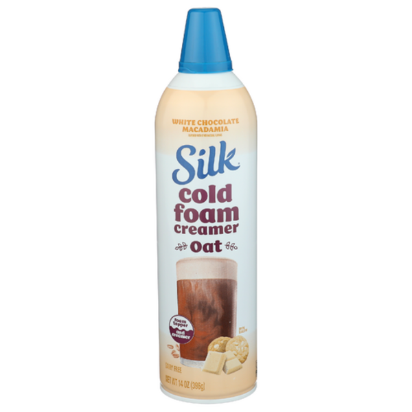 Silk Plant-Based Cold Foam Creamer, White Chocolate Macadamia Oat
