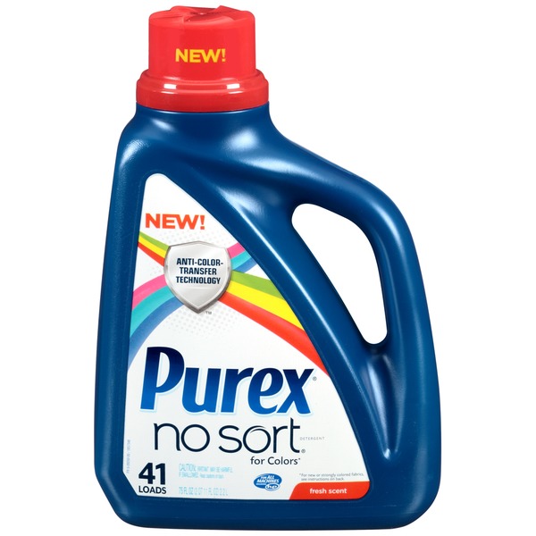 Purex Liquid Detergents No Sort For Colors Fresh Scent Laundry