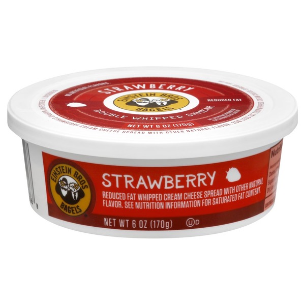 Einstein Bros Cheese Spread, Whipped Cream, Strawberry (6 oz) Instacart