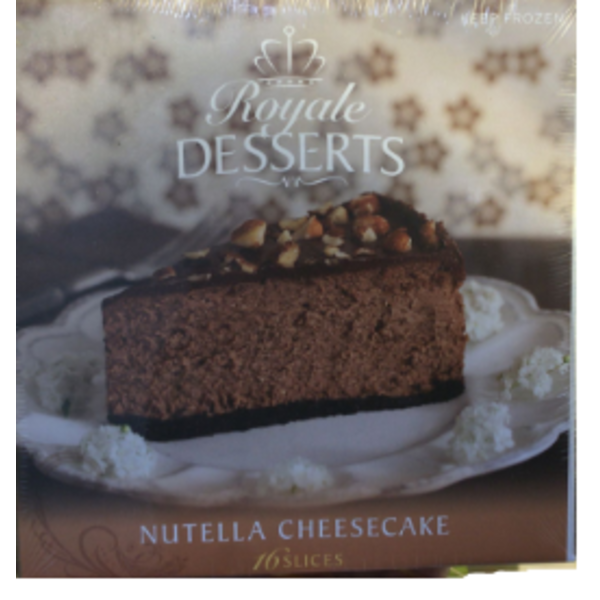 Frozen Royal Desserts - 10" Nutella Cheesecake - 16 slices