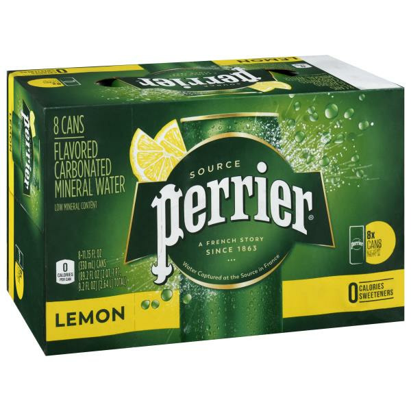 Perrier Lemon Flavored Carbonated Mineral Water Same-Day Delivery