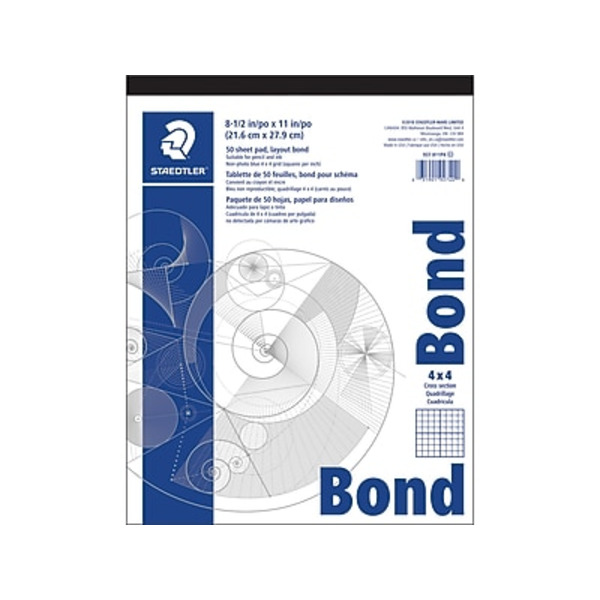 STAEDTLER 937 811P4 8.5" x 11" White Bond Paper