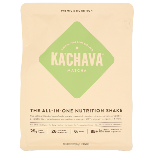 Ka'Chava Matcha Flavored All-In-One Nutrition Shake Same-Day