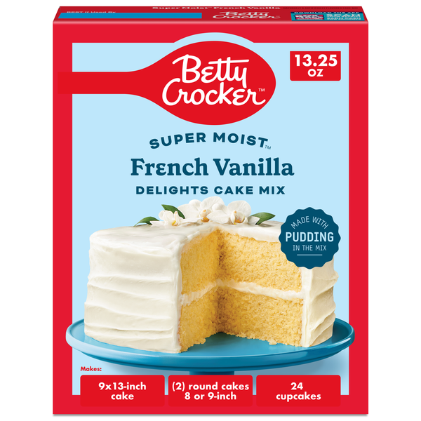 Betty Crocker Delights Super Moist French Vanilla Cake Mix Same