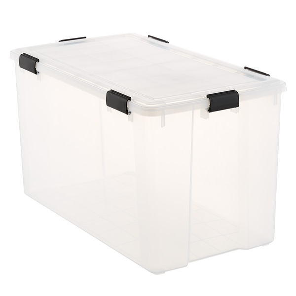 IRIS USA 156-Quart Weathertight Tote - Clear - 32" x 20" x 18" H