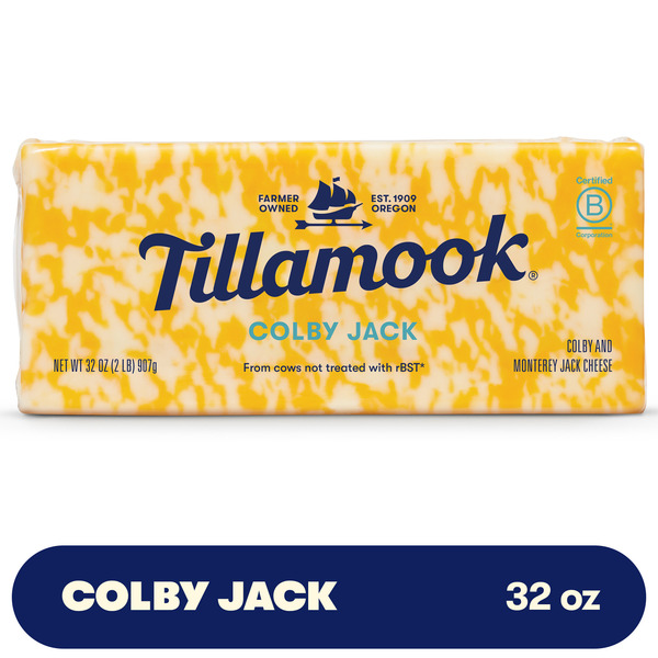 Tillamook Colby Jack Cheese Block, 32oz Same-Day Delivery or