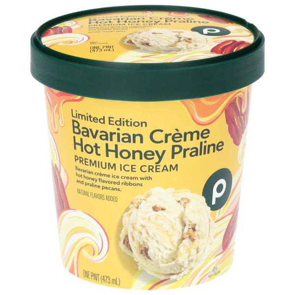 Publix Premium Bavarian Creme Hot Honey Praline Ice Cream Same-Day