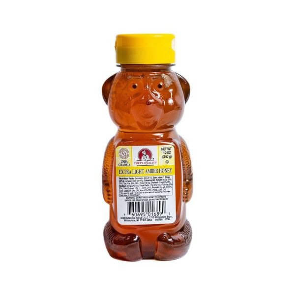 Chef's Quality - Honey in Bear Squeeze Bottle - 12/12 oz