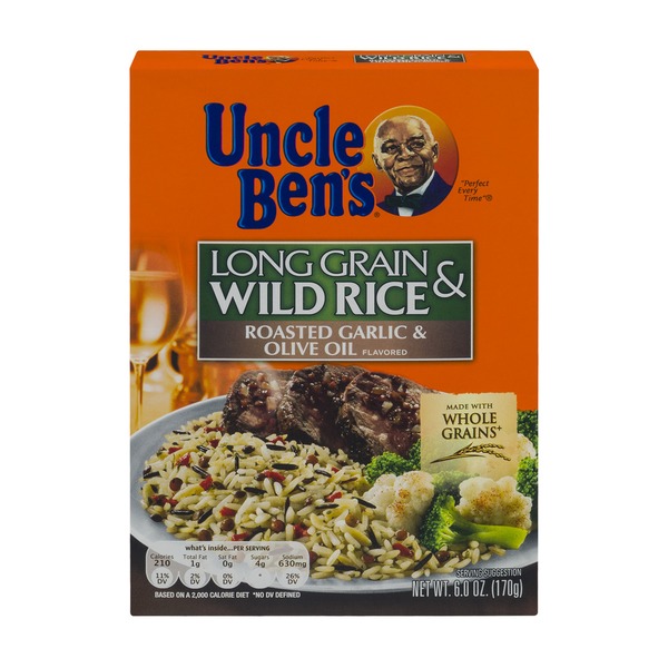 Uncle Ben's Whole Grain & Wild Rice Roasted Garlic & Olive Oil (6 oz