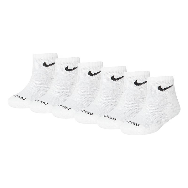 Nike Youth Performance Cushioned Training Quarter Socks – 6 Pack