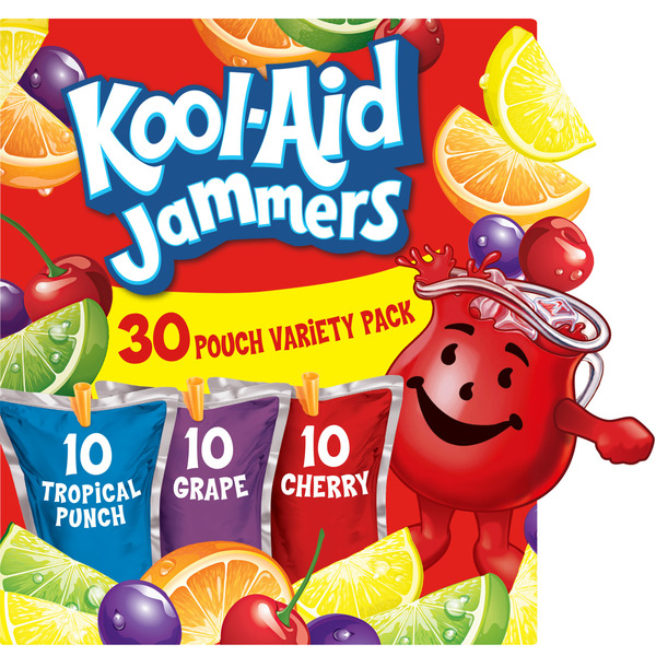 Kool-Aid Jammers Tropical Punch, Grape & Cherry Flavored Kids 0