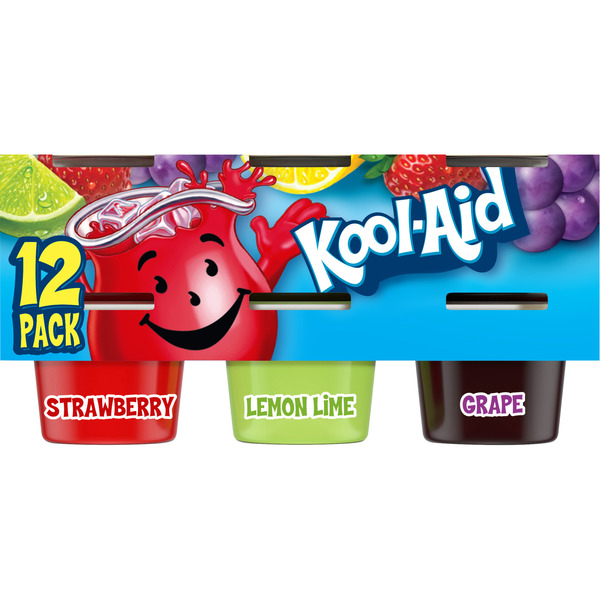 Kool-Aid Strawberry, Lemon Lime & Grape Refrigerated Gelatin Same