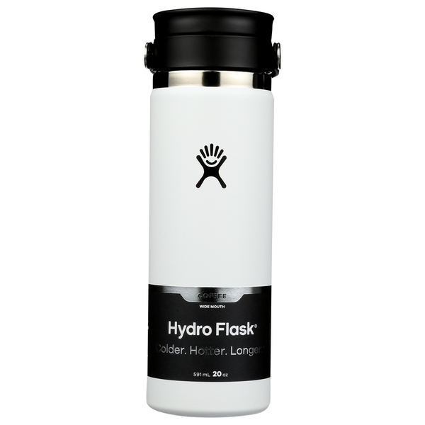 Hydro Flask 20oz Wide Flex Cap White