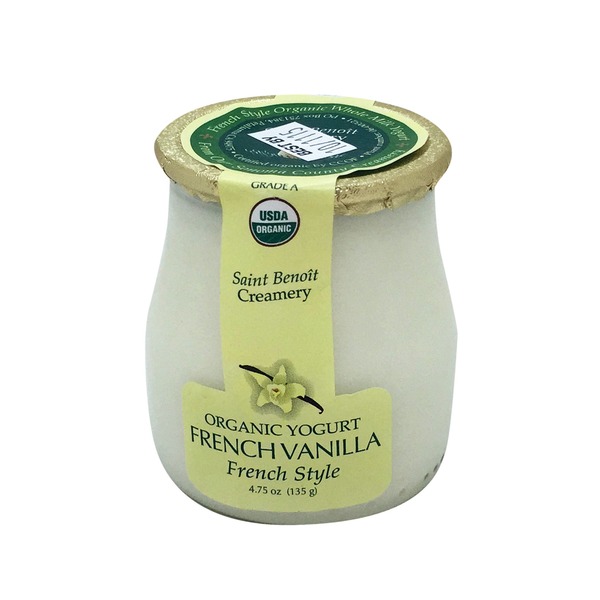 Saint Benoit Creamery French Vanilla Yogurt Vanilla (4.75 oz) from