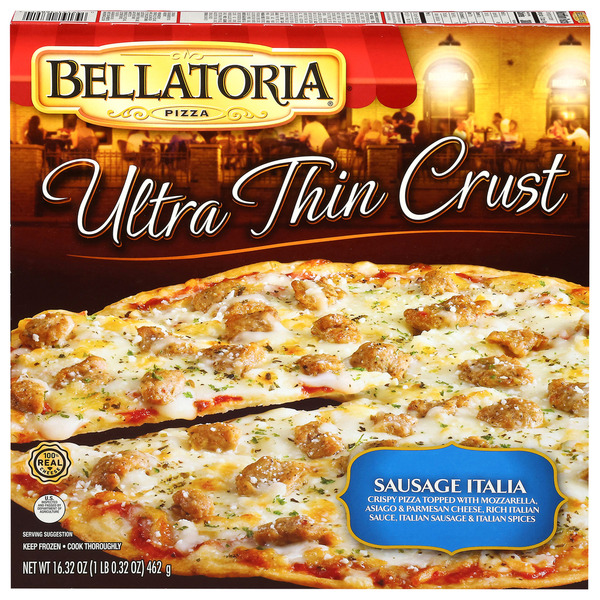 Bellatoria Ultra Thin Crust Sausage Italia Pizza Same-Day Delivery