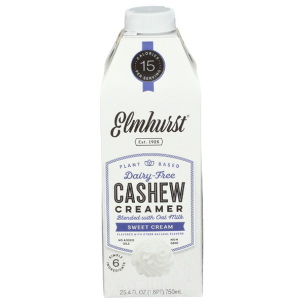 Elmhurst Sweet Cream Cashew Blended With Oat Milk Creamer