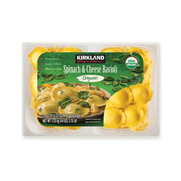 Costco Kirkland Signature Organic Spinach & Cheese Ravioli SameDay