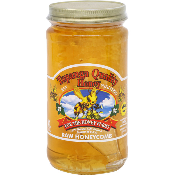 Topanga Quality Honey Raw Unfiltered Honey Comb