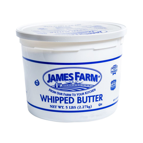 James Farm - Whipped Salted Butter - 5 lb Tub