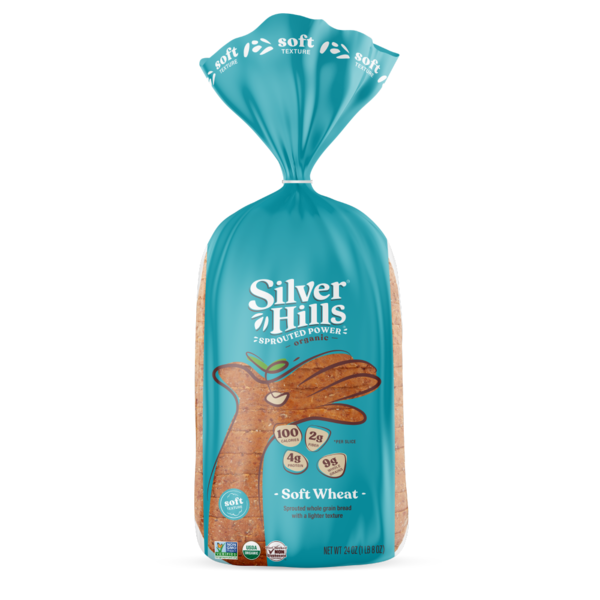 Silver Hills Bakery Organic Soft Wheat Sprouted Bread, Non-GMO