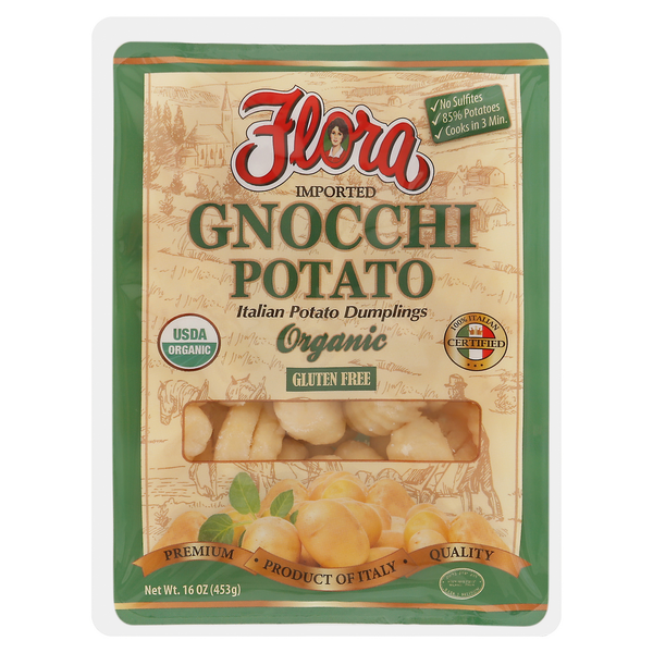Flora Fine Foods Gnocchi, Organic, Potato Same-Day Delivery or