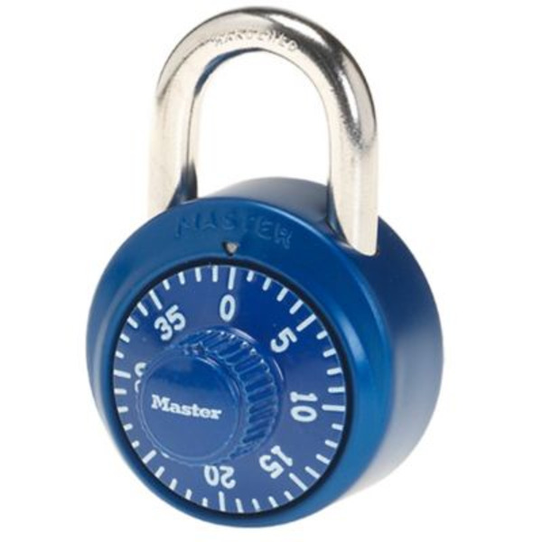 Master Lock 3/4 in. Shackle Combination Dial Padlock with Aluminum Cover, Assorted Colors