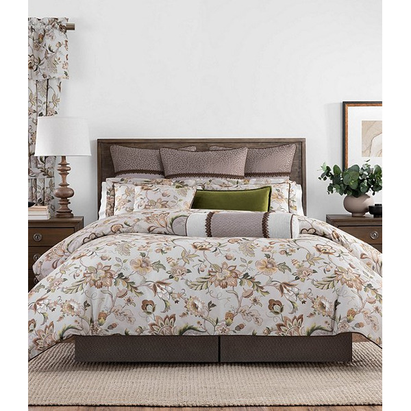 Rose Tree Esmerelda Damask Print Floral Comforter Set