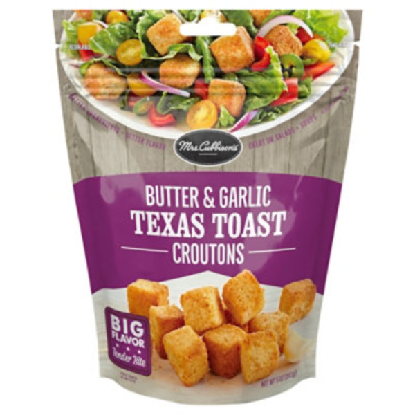 Mrs. Cubbison's Croutons, Texas Toast, Butter & Garlic