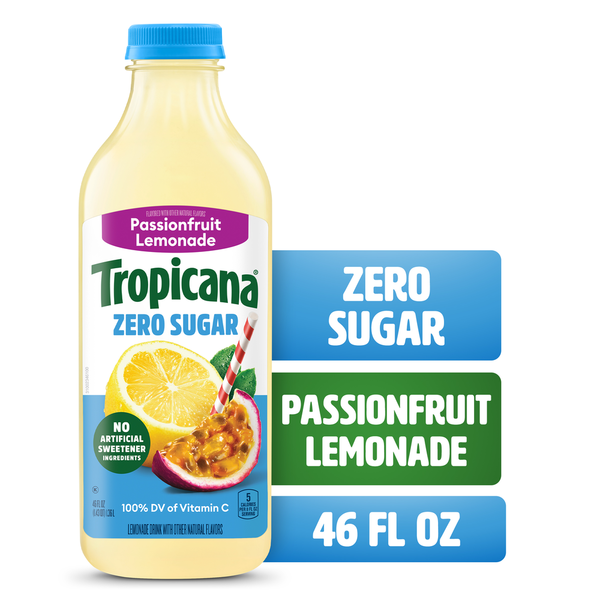 Tropicana Zero Sugar Passionfruit Lemonade Same-Day Delivery or