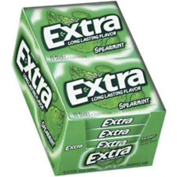 Extra - Spearmint Gum - 10/15 stick packs