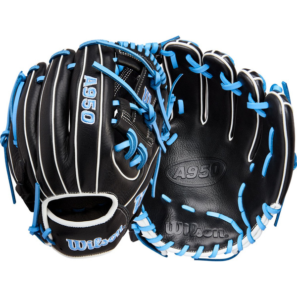 Wilson Right Hand Throw A950 Series Glove - Black & Blue