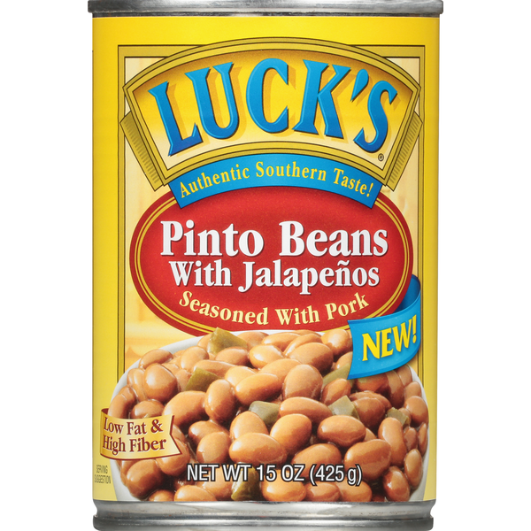 Luck's Pinto Beans with Jalapenos, Seasoned with Pork (15 oz) Instacart
