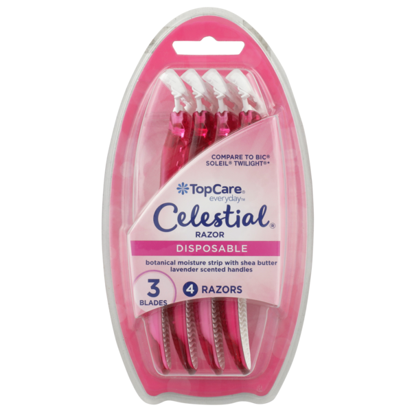 Top Care Celestial, Disposable Razor (4 ct) Instacart