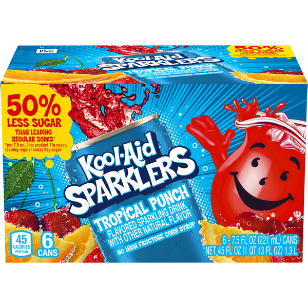 Kool-Aid Sparklers Tropical Punch Flavored Sparkling Kids Drink