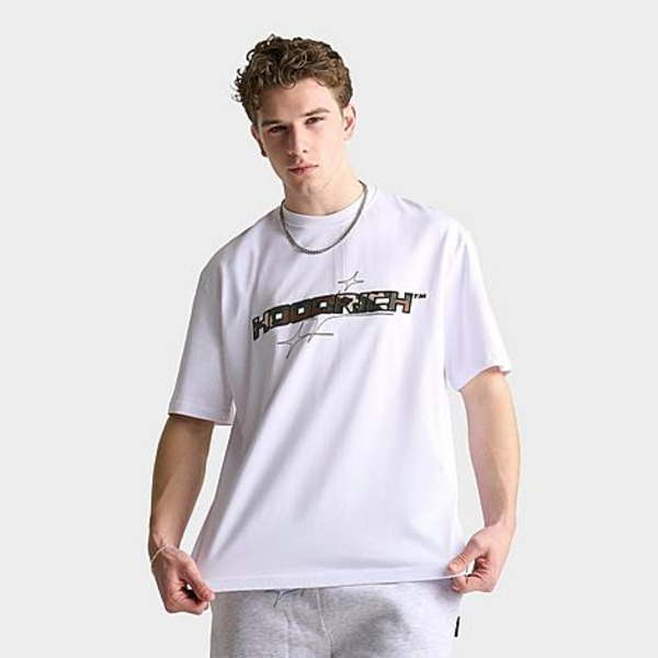 Hoodrich Men's Ryder T-Shirt, L - White/Camo