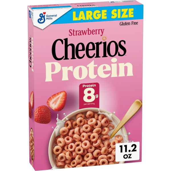 General Mills Strawberry Cheerios Protein Large Size Cereal