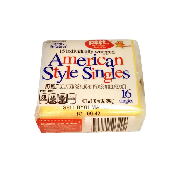 Kroger American Style Individually Wrapped Single Cheese (10.66 oz
