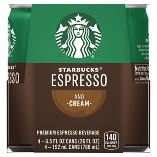 Starbucks Espresso And Cream Coffee Drink