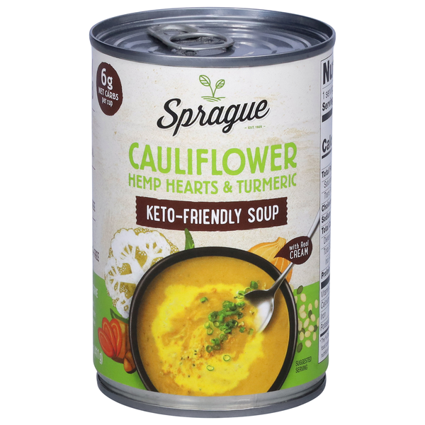 Sprague Keto-Friendly Cauliflower Soup Same-Day Delivery or