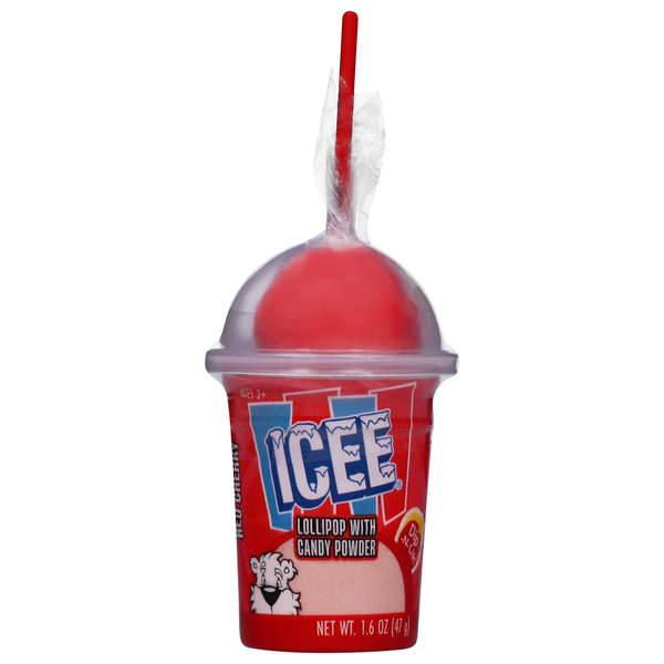 ICEE Red Cherry Lollipop with Candy Powder Same-Day Delivery | El