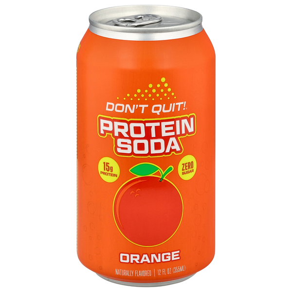 Don't Quit! Orange Protein Soda