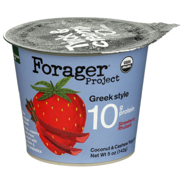 Forager Project Organic Strawberry Rhubarb Greek Style Coconut & Cashew Yogurt Alternative