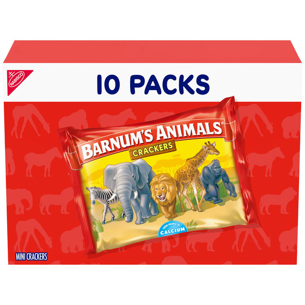 BARNUMS Original Animal Crackers, Kids Snacks, Snack Packs 10 oz