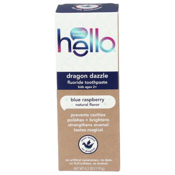 Hello Blue Raspberry Fluoride Kids Toothpaste Same-Day Delivery or ...