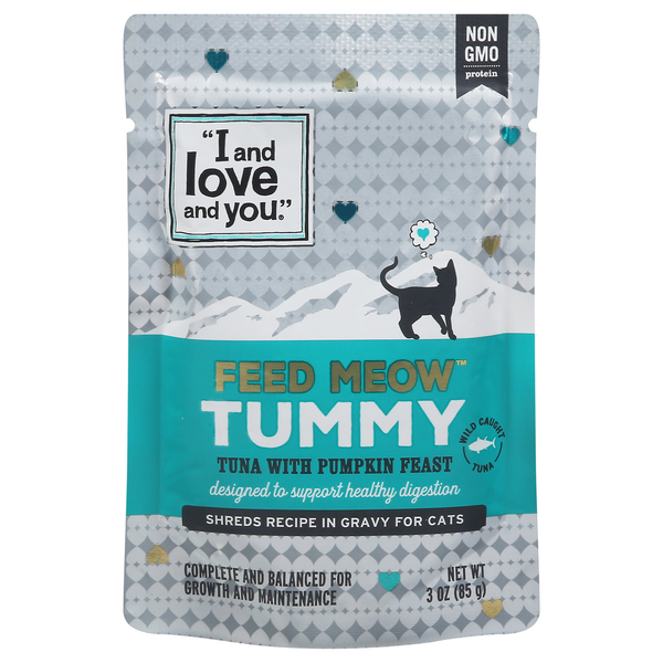 I and love and you Cat Food, Tuna with Pumpkin Feast, Tummy